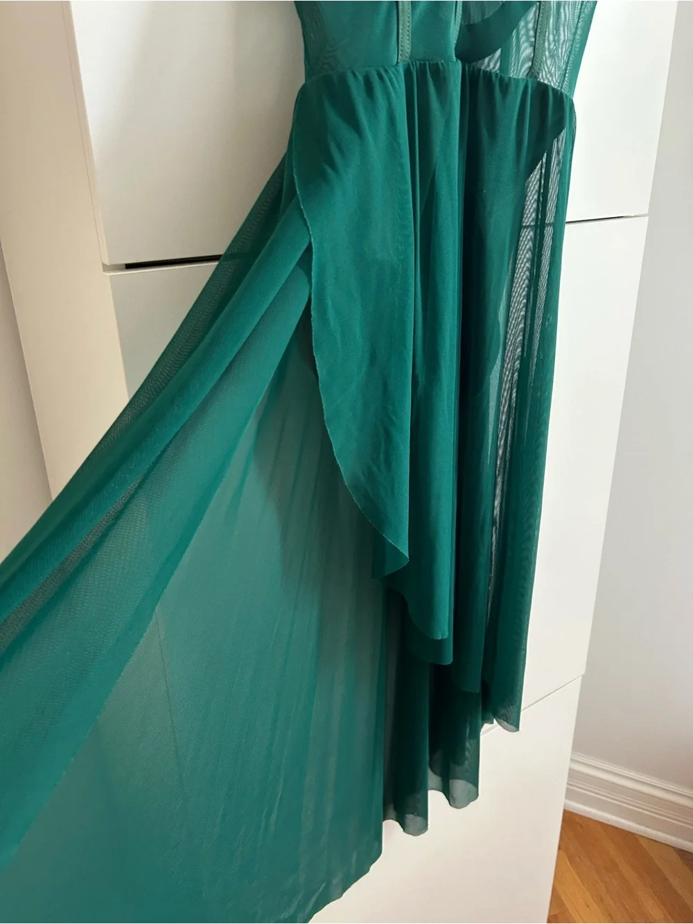 Weissman Deep Green High-Low Contemporary Lyrical Dance Dress - LC